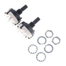 2x 1 Pole 12 Position Panel PCB Wiring Rotary Switch 18 Teeth Shaft Adjustable~Z