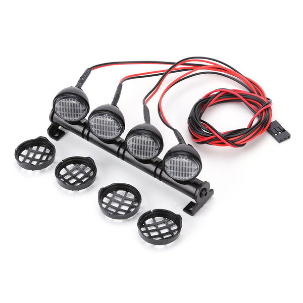 For Traxxas Hsp Redcat RC Car RC Crawler Roof Bright Lights 4 LED Light Bar
