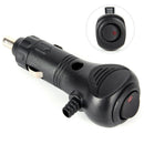 MaleMotor Car Cigarette Lighter Socket Plug Charger Connector LED With Switch TO