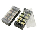 2 Pcs 25A Plastic Housing 4 Position Wire Connector Barrier Terminal Block I4T6