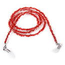 Eyeglasses/Sunglasses/Spectacles Glass Bead Chain Holder Neck Cord 65CM - R V3E3