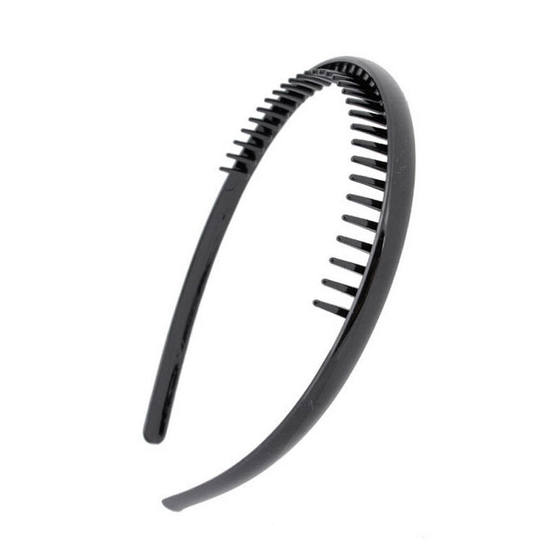 Best Mens Toothed Sports Football Soccer Headband Hair Band Black Gift