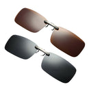 Pack of 2 Clip on  Up Sunglasses UV400 Night Vision Driving Fishing Eyewear