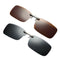 Pack of 2 Clip on  Up Sunglasses UV400 Night Vision Driving Fishing Eyewear