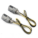2 Pairs DC 12V 6LED Amber Mini Motorcycle Turn Signal Indicator Light  Mot DMQ