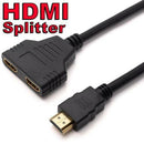 HDMI Splitter Cable 1In 2 Out Male to Double Female Cord 1080P HDTV-DVD Adapter