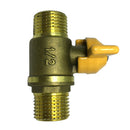 4 Pionts Brass Ball Valve Double Male Thread Connector Brass