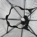 26" Diameter Elastic Band Fishing Headwear Umbrella Hat Dark Blue H7T2