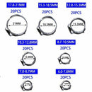 140PCS 304 Stainless Steel Single Ear & Clamp/Ear Hose Clamps Crimping Tool Kit