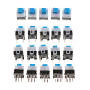 10PCS 7 x 7mm PCB Tact Tactile Push Button Switch Self Lock 6 Pin DIP Ew