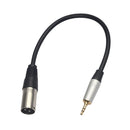 Headset Audio Cable 3.5mm Male To XLR Male Stereo Audio Extension Cable Plug