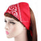 Women Men Novelty Cotton Paisley Cowboy Bandana Scarf Head Wrap Headband Red