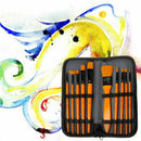 10Pcs/Set Paint Brushes Kit w/ Nylon Hair Wooden Handle For Acrylic Oil Drawing