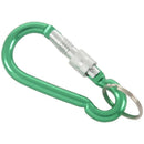 Large Spring Loaded Gate Aluminum Locking Carabiner Keyring Green A7Z7