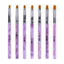 7x Nail Art UV Gel Painting Drawing Brushes Acrylic Flat Brush B Setes M5G5 R7A7
