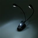 Reading Light Reading lamp four LED dual rod with a light stand