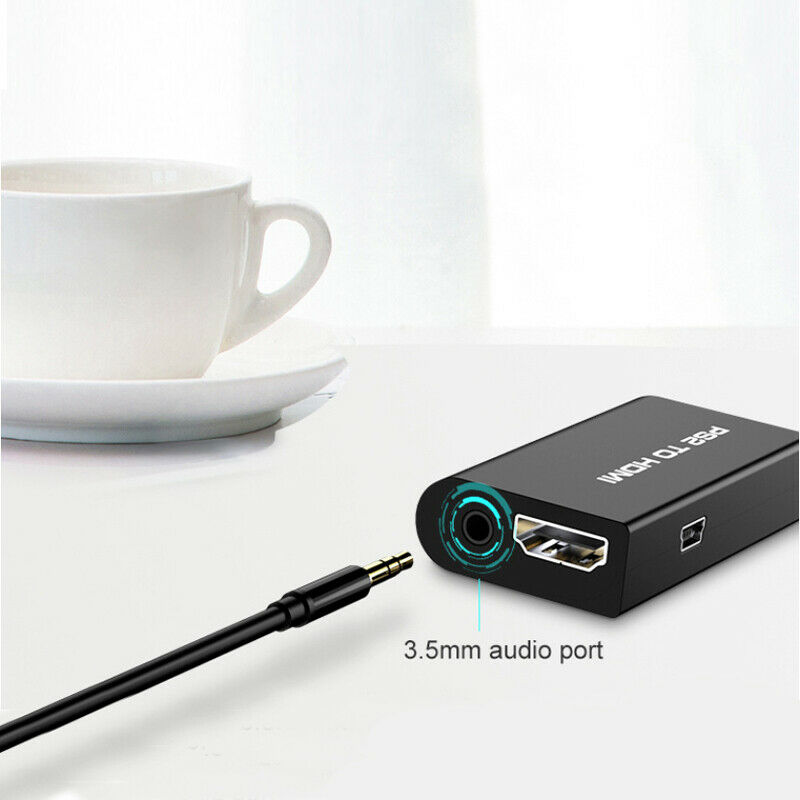 For PS2 to HDMI Video Audio Cable Converter Adapter with USB Cable