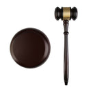 Wooden Handcrafted Wood Gavel Sound Block for Lawyer Judge Auction Sale