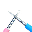 Stainless Steel Acne Needle Double-Headed Acne Needle Silicone Beauty Needl