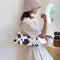 Women Cow Milk Handbag Female PU Leather Small Underarm Shoulder Tote Bags