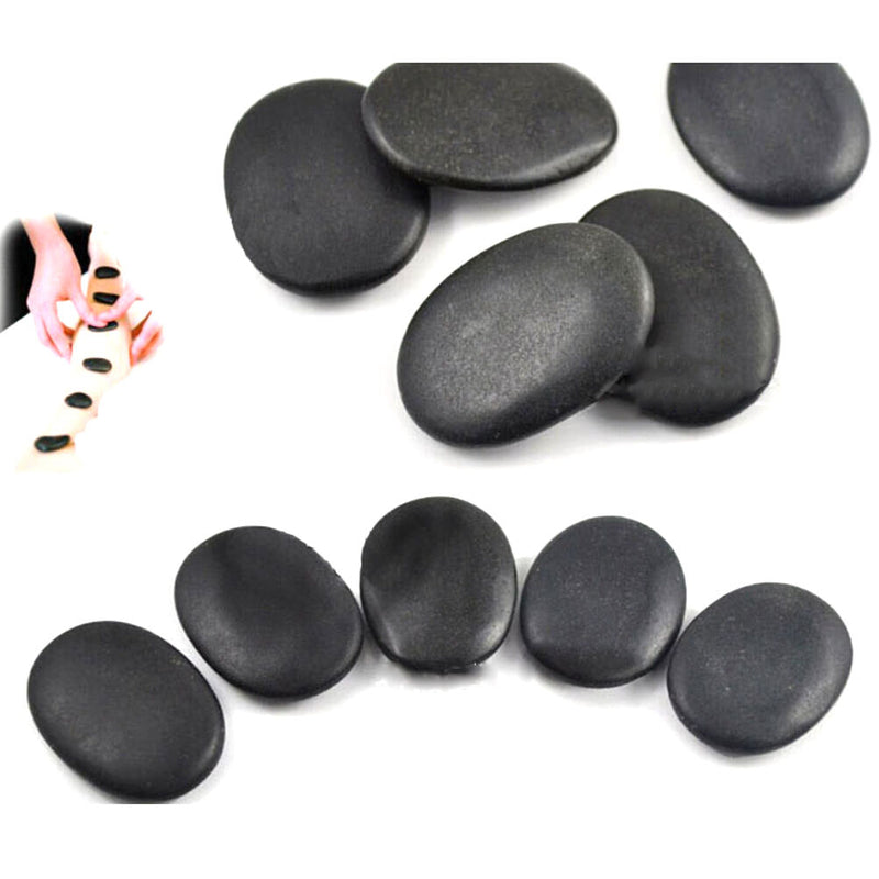 7x (3cmx4cm)set Large size Hot Stone Massage massager basalt Rocks stones BX