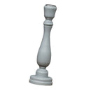Candlestick Pillar Candle Stand Tealight Holder for Dinner Party-Gray-L
