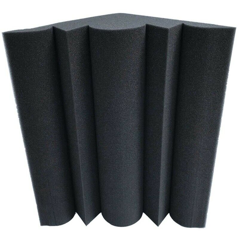 4 pcs Corner Bass Trap Acoustic Panel Studio Sound Absorption Foam 12*12*24