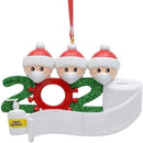 2020 Christmas Personalized Survived Family Masked DIY Blessing Pendants A