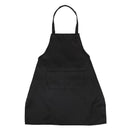 Unisex 2 Pocket Black Kitchen Apron Bib, One Size in Medium S4R8