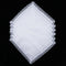 5pcs Lady Cotton Handkerchiefs Lace Trim White Hanky Kerchief  Square