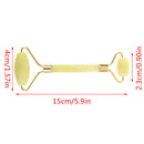 1PC Yellow Roller Natural Facial Care Tools Jade Face Massage Roller Beauty To%!