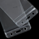 10Pcs Vertical Transparent Vinyl Plastic Clear ID Card Badge Holder  Z