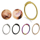 5PCS/Set Nose Ring Septum Ring Hoop Cartilage Tragus Helix Small Piercing StMO