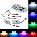 T10 5050 RGB LED Car Roof Dome Reading Light Lamp Bulb Remote Control  OZ