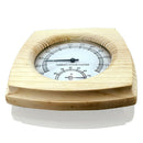Square Wooden Sauna Hygrothermograph 2 in 1 Hygrometer Double Dial Sauna Room