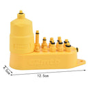 Bicycle Hydraulic Disc Brake Bleed Adapters Set Copper Metal Oil Funnel Bike_kz
