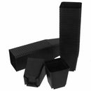 50pcs Mini Plastic Flower Pots for Plant Nursery 7cm x 7cm - Black