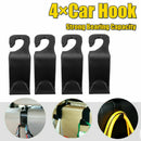 4pcs Universal Car Back Seat Headrest Hanger Holder Hooks For Bag Purse Tools