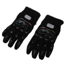 1 Pair Motorcycle Gloves Racing Gloves Fiber PU Black -XL V4B1