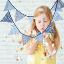 12 Flags 3.2m Nordic Style Printed Cotton Bunting Pennant Wedding Decor