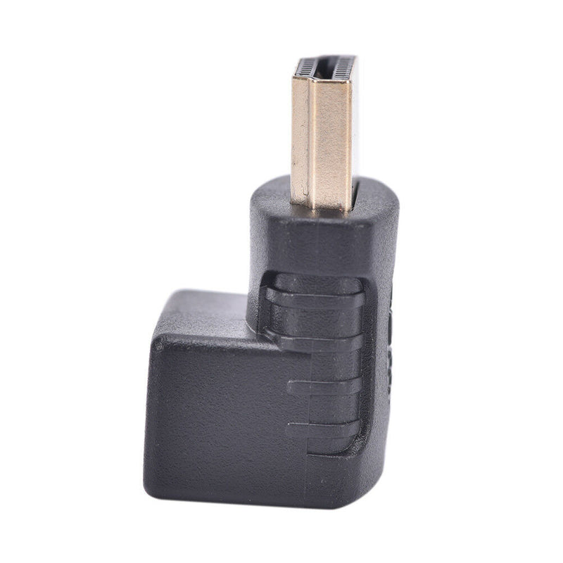 2x HDMI 90 Degree Elbow Connector Male to Female Wall-mounted TV HDMI Adapter^LJ