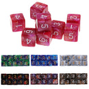 10pcs 6 Sided Dice D6 Polyhedral Dice for Dungeons and Dragons Table Games Blue