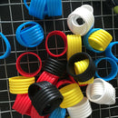 2pcs Silicone Tennis Racket Grip Ring Racquet Handle Overgrip Loop Red