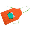 New Cute Child's Children Waterproof Apron Cartoon Printed Painting Cooking J7R7
