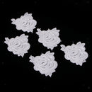 5pcs Elegant Lace Rose Flower DIY Sew Stickers Embroidery Patches Cloth Repair