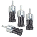 4pcs High Performance Knot Wire End Brush for Die Grinders or Drill, Brush Dia