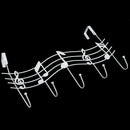 Creative Iron Musical Note Gate Hook Strong Wall Hanger Hook Free Nail (Whi R5D9