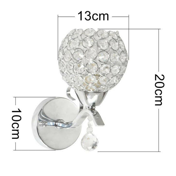 LED Wall Lamp E27 Glass Lampshade Entryway Living Room Wall Sconces Lighting