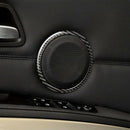 Carbon Fiber Door Audio Speaker Covers Trim Loudspeaker Decorative Circle R D4N5