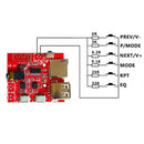 4.1 Bluetooth MP3 Decoding Board Car Speaker Refit Module With Remote Control 1x